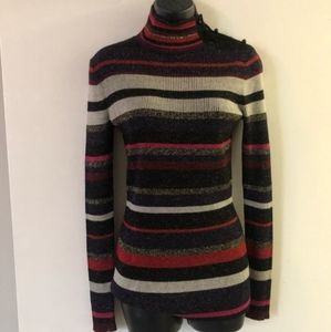 Stripe Turtleneck